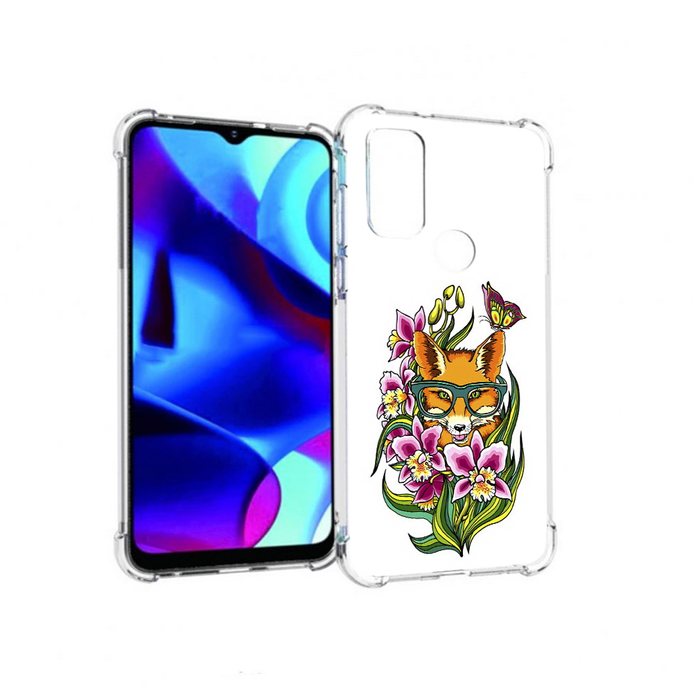

Чехол MyPads Tocco для Motorola Moto G Лиса в цветах (PT227075.349.108), Прозрачный, Tocco