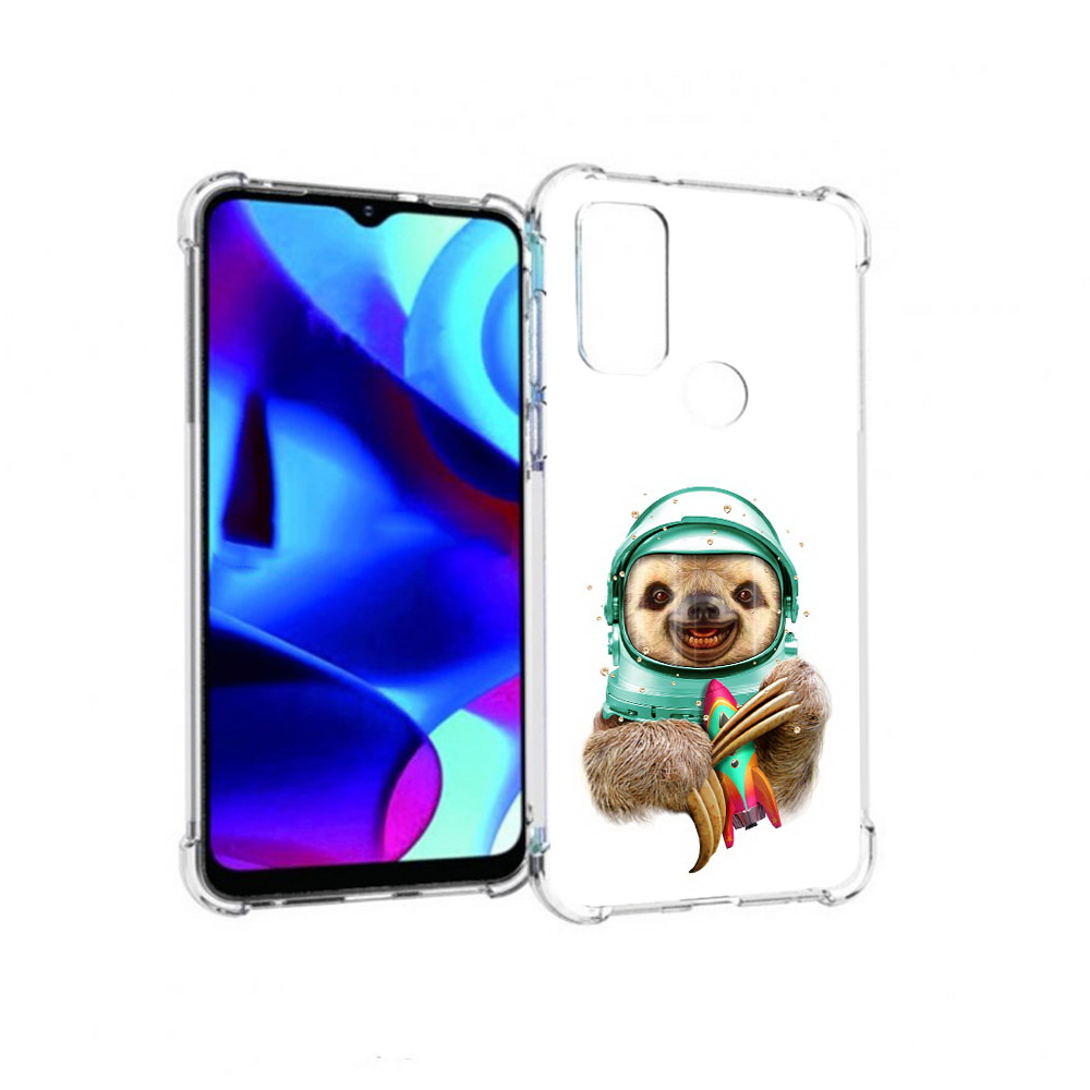 

Чехол MyPads Tocco для Motorola Moto G Ленивец астронавт (PT227075.349.104), Прозрачный, Tocco