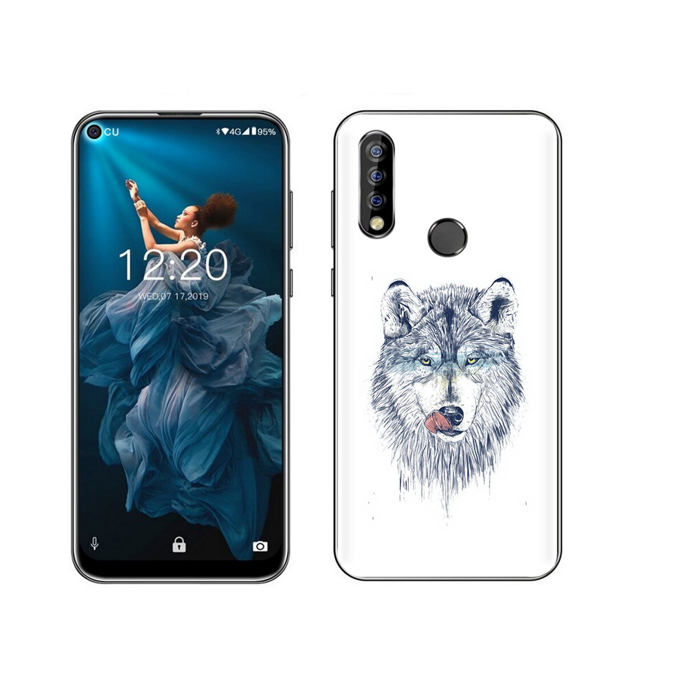 

Чехол MyPads Tocco для Oukitel C17 Pro голодгый волк, Прозрачный, Tocco