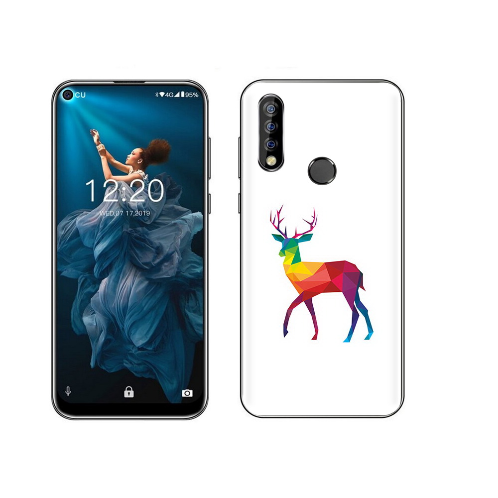 

Чехол MyPads Tocco для Oukitel C17 Pro геометрический олень, Прозрачный, Tocco