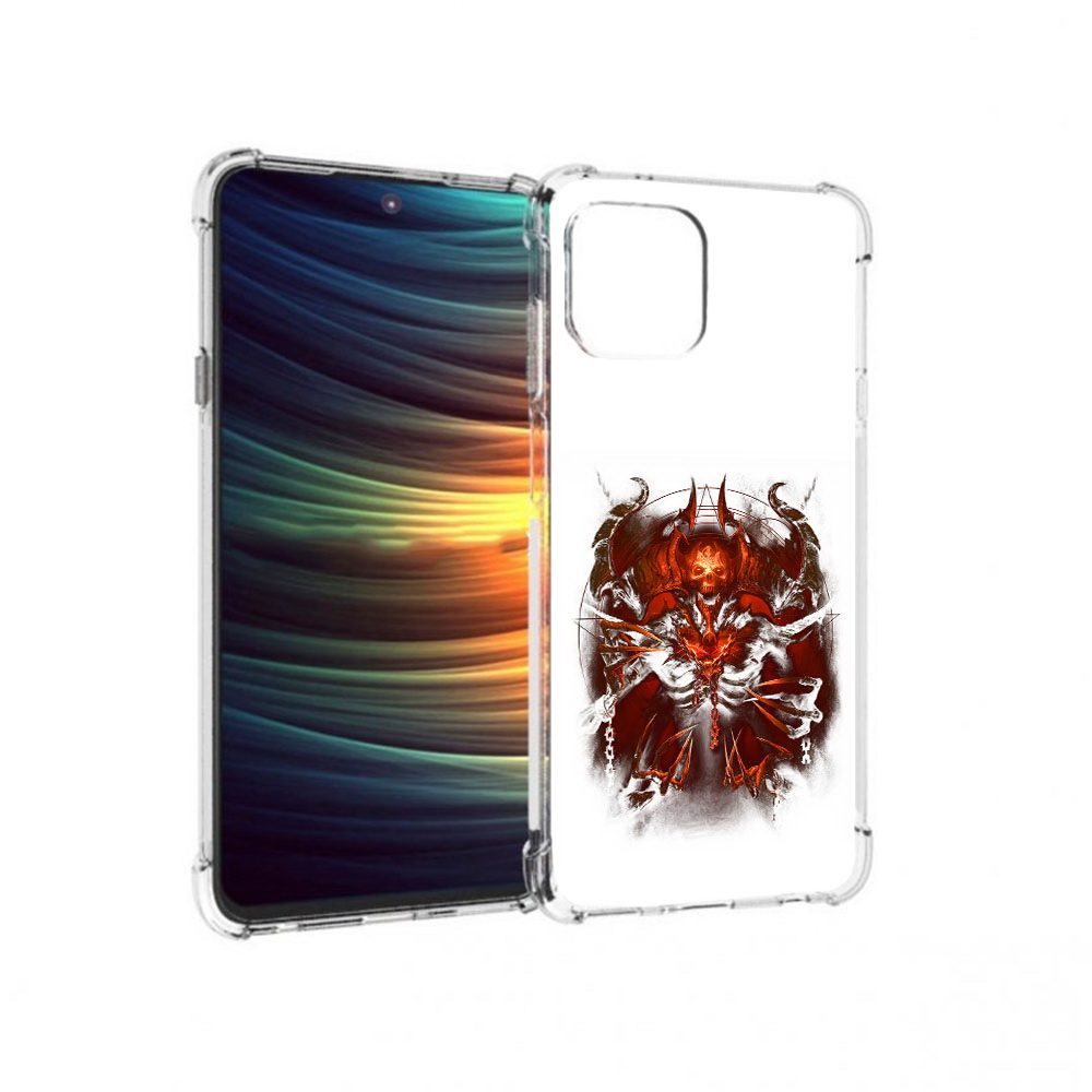 

Чехол MyPads Tocco для Motorola 20 Lite яркий демон (PT227073.348.708), Прозрачный, Tocco