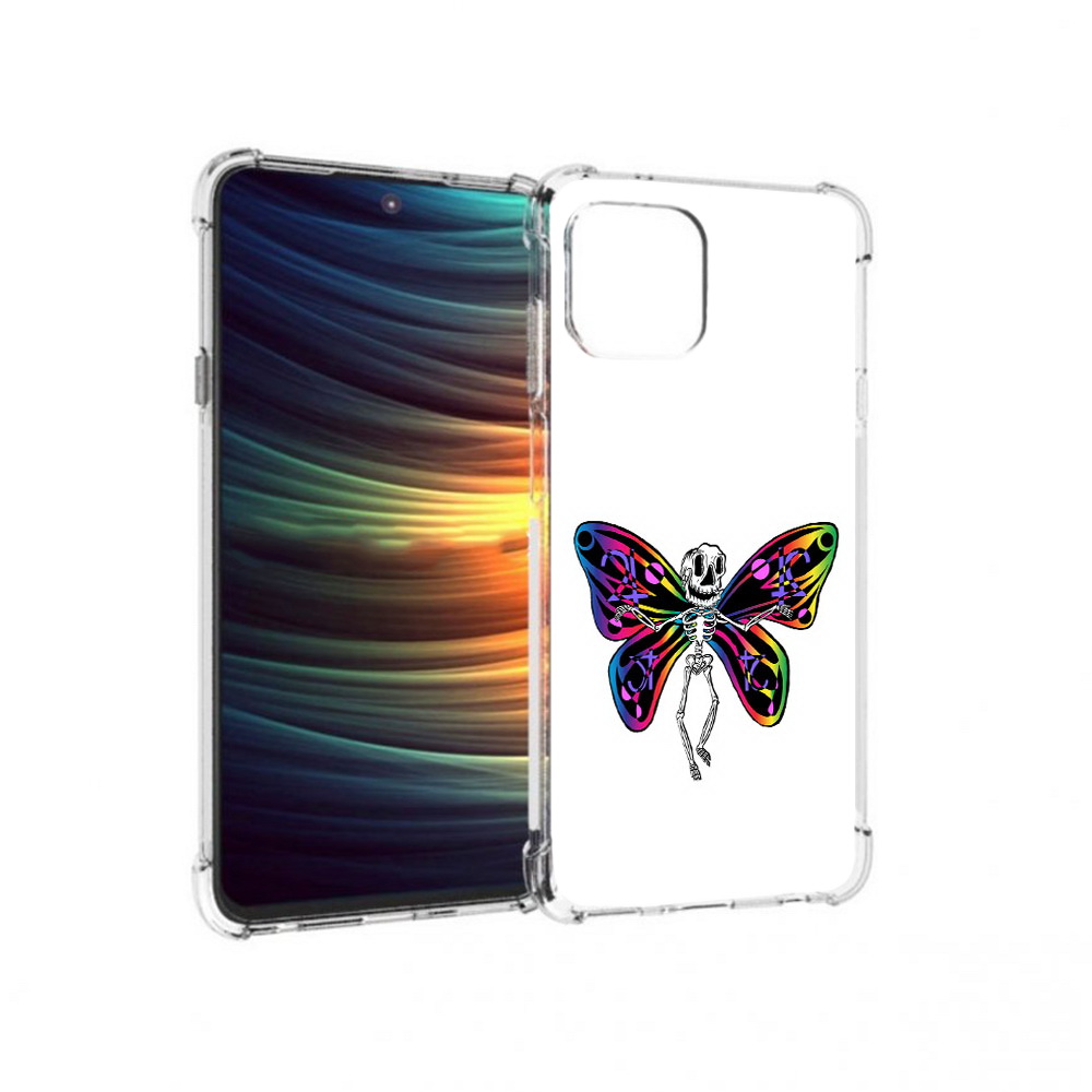 

Чехол MyPads Tocco для Motorola 20 Lite эффект бабочки (PT227073.348.701), Прозрачный, Tocco