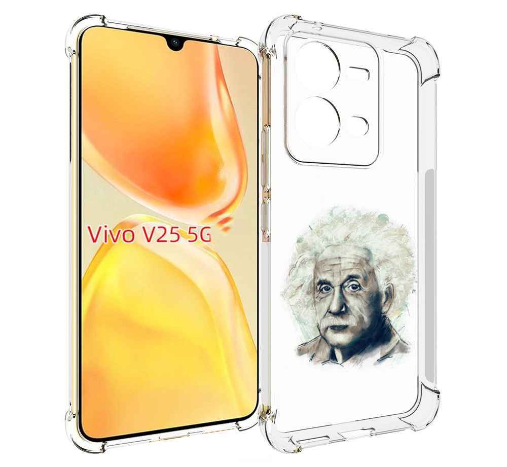 

Чехол MyPads Альберт энштейн для Vivo V25 5G / V25e, Прозрачный, Tocco