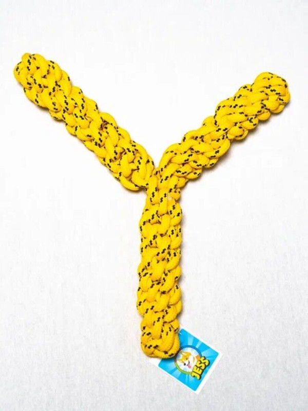 Игрушка для собак Jess Треугольник, желтый, полипропилен, XL, 32 см