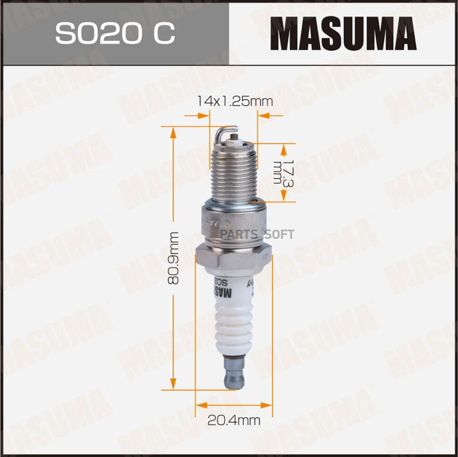 

Свеча зажигания MASUMA Bp6Es 7811 s020c