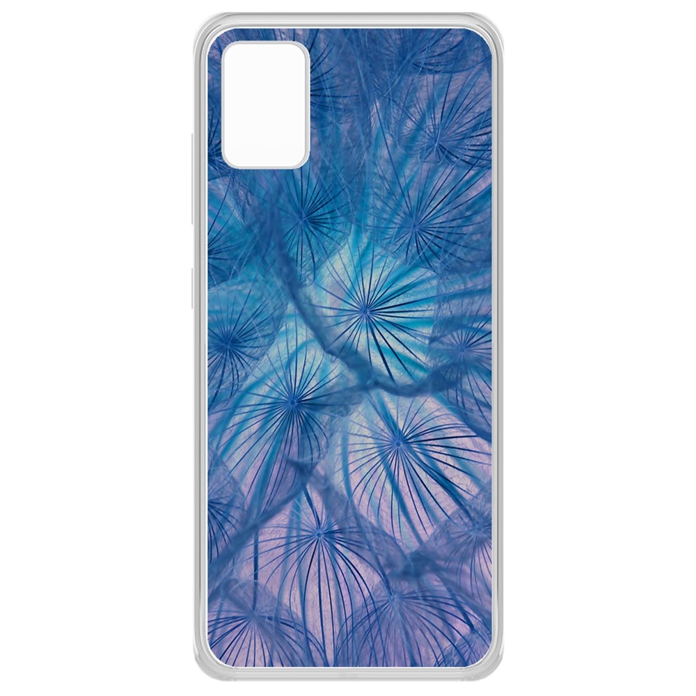 

Чехол-накладка Krutoff Clear Case Синий одуванчик для Samsung Galaxy A51 (A515), Прозрачный