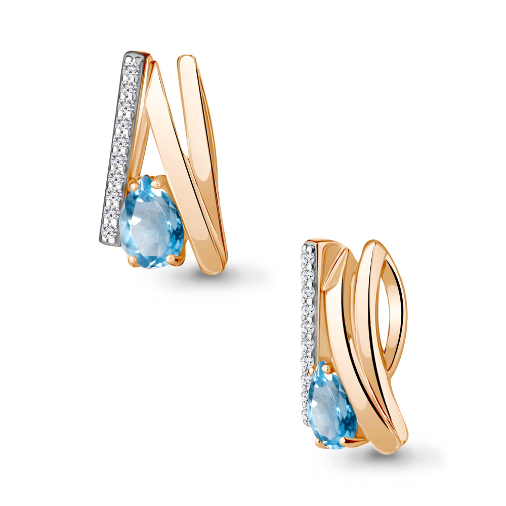 

Кулон из серебра с топазом\фианитом Aquamarine Aquamarine 2532005А_925_з, 2532005А_925_з