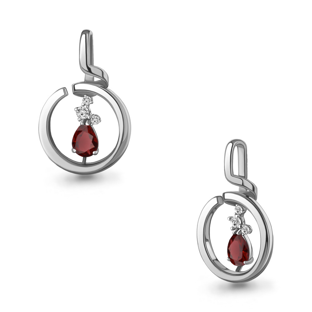

Кулон из серебра с гранатом Aquamarine Aquamarine 2530603А_925_р, 2530603А_925_р