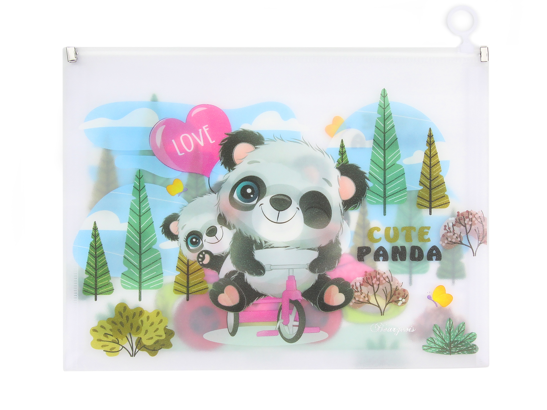 

Папка Bourgeois "Panda - Панда" 0217 (P0038) с пластиковой застежкой, А4 +, 180 мкм, Panda - Панда