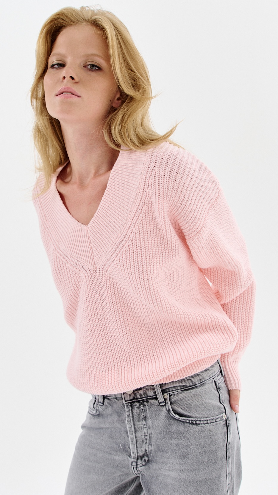 

Пуловер женский BonnyWool BW00205-1 розовый M/L, BW00204G-1