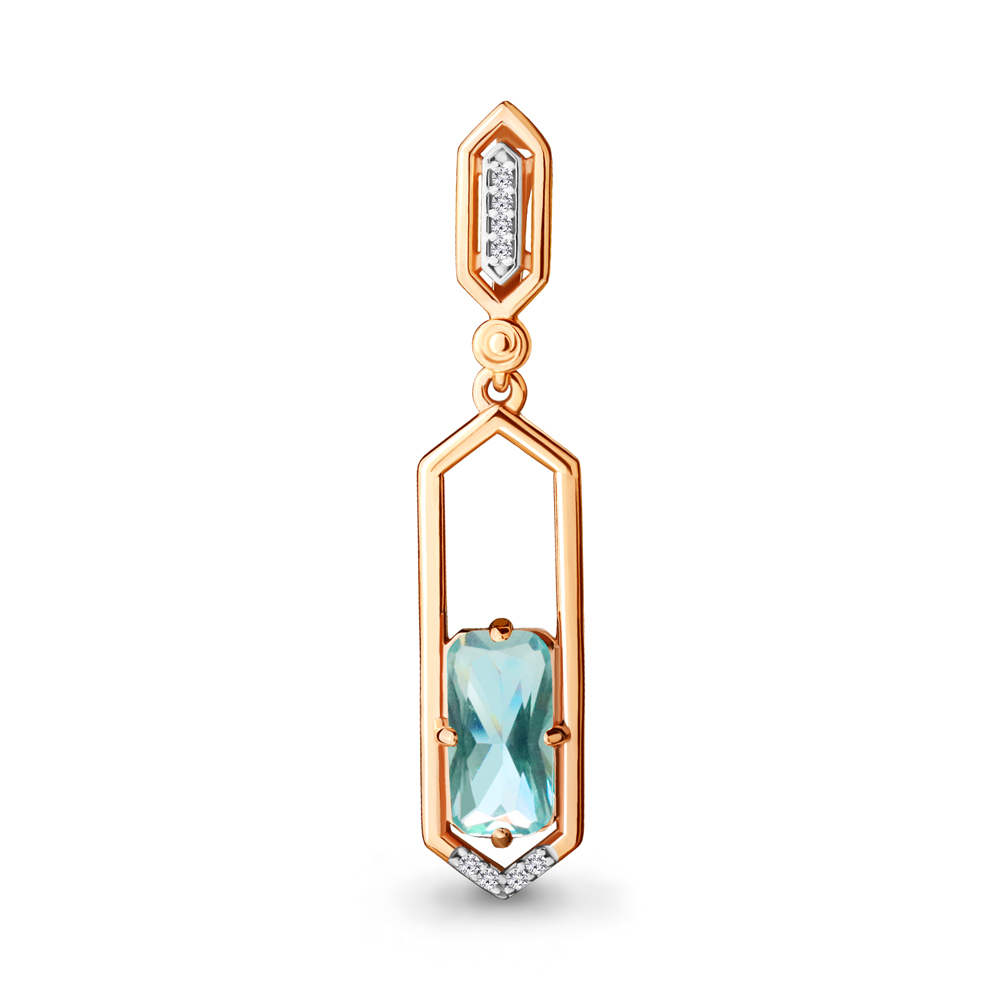 

Подвеска из серебра с фианитом Aquamarine Aquamarine 2527088А_925_з, 2527088А_925_з