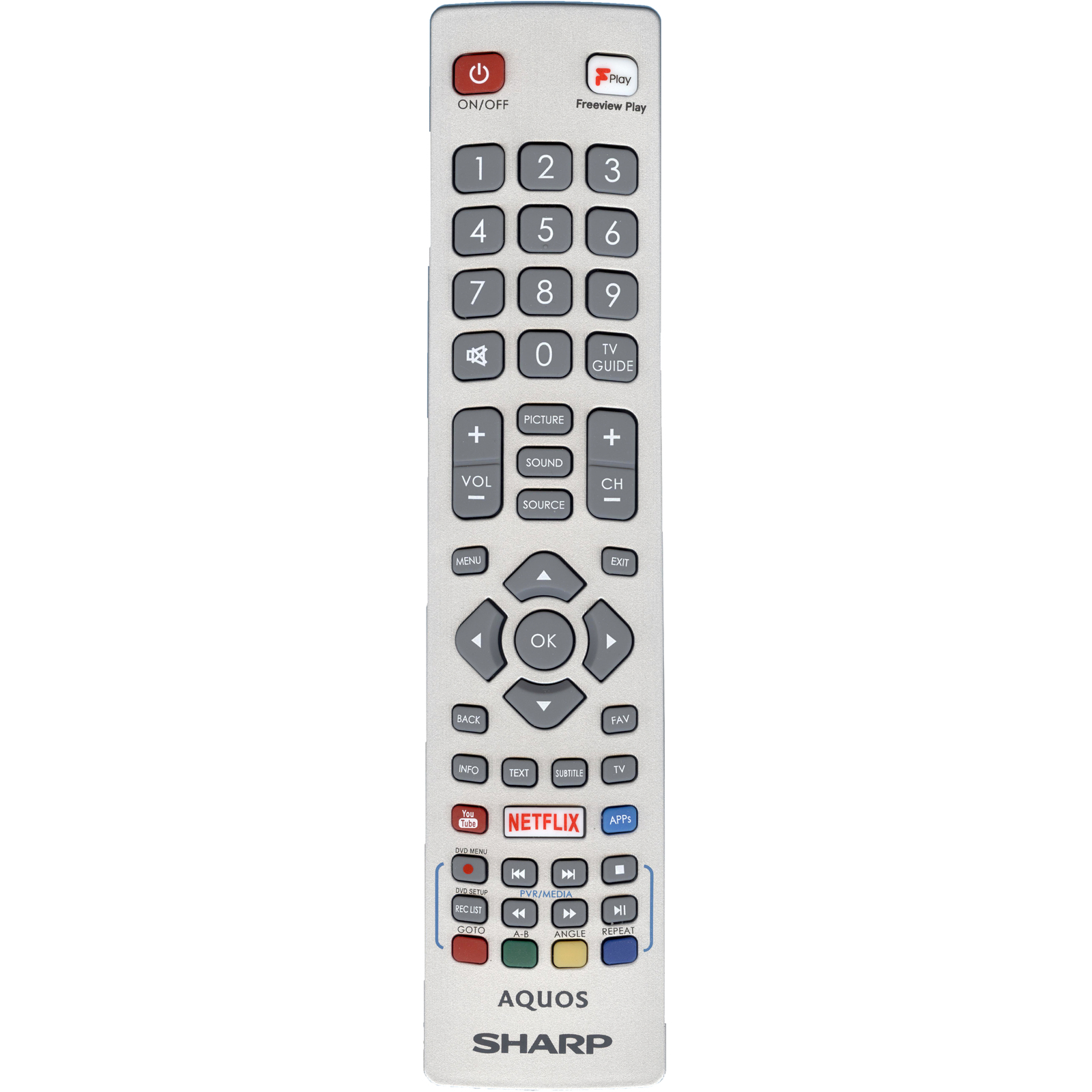 

Пульт ДУ Sharp Aquos Smart TV оригинальный, Aquos Smart TV