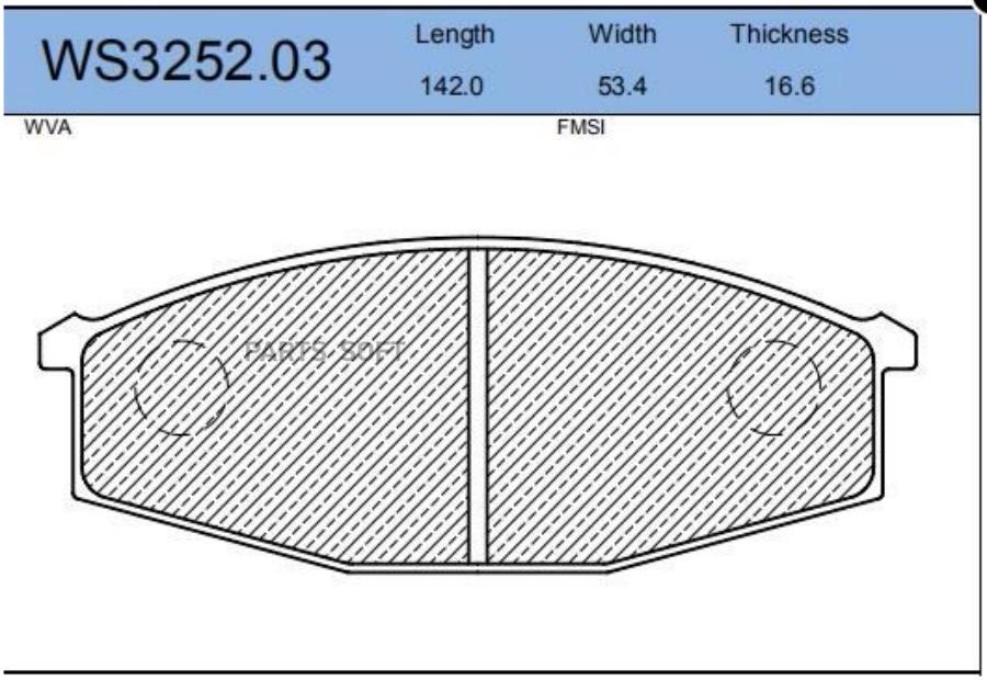 

Тормозные колодки JEENICE передние дисковые ws325203