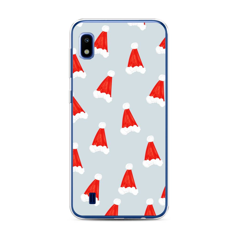 

Чехол для Samsung Galaxy A10 "Новогодние шапочки", Белый;красный;серый, 27950-5