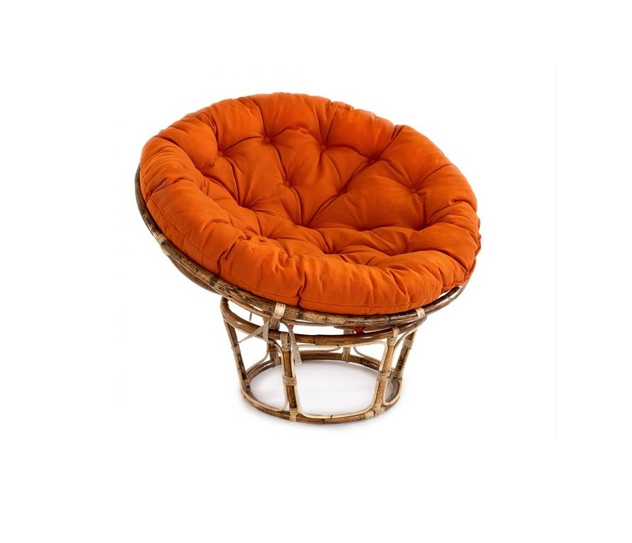 фото Кресло-гнездо для дачи tetchair papasan eco skin 119x98x93 см оранжевый