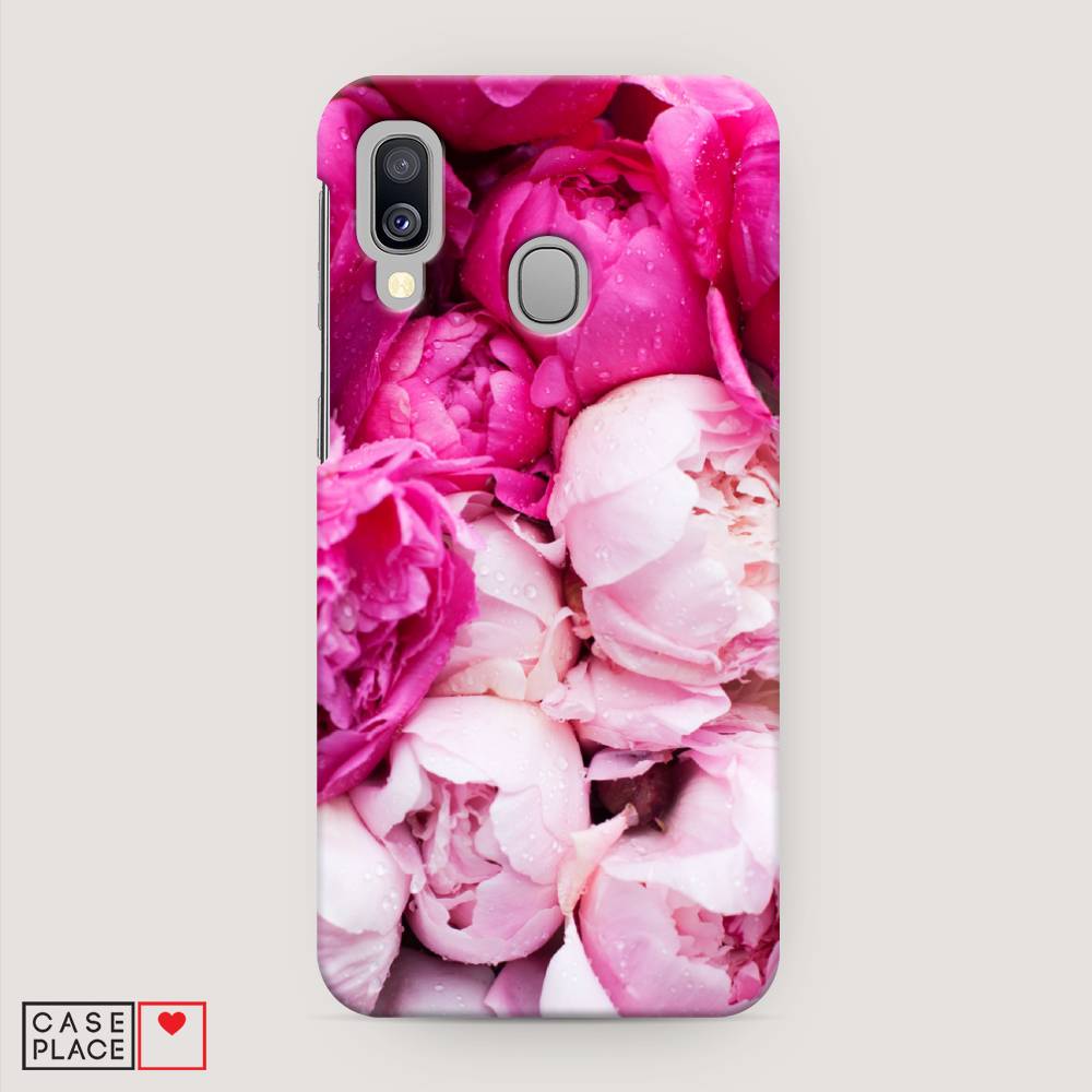 

Пластиковый чехол "Пионы розово-белые" на Samsung Galaxy A40