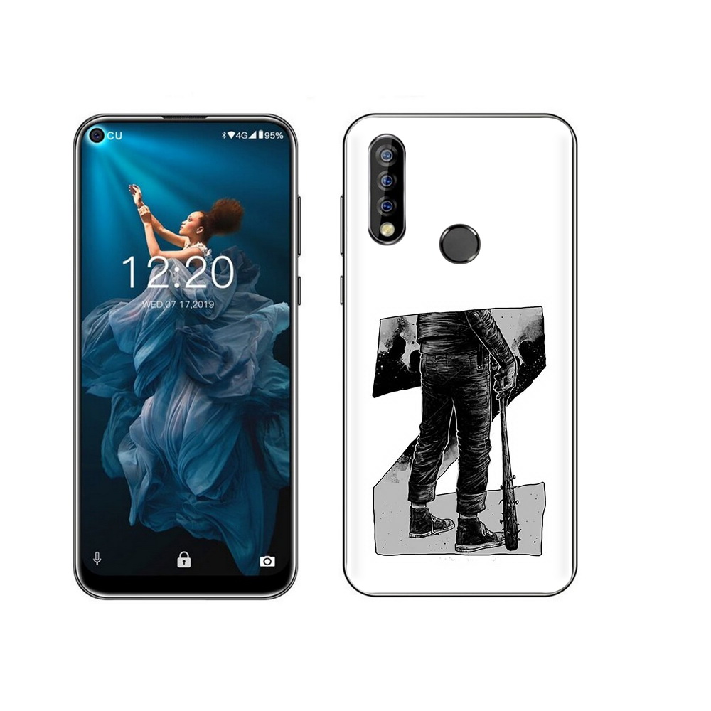 

Чехол MyPads Tocco для Oukitel C17 Pro воин черно белый, Tocco
