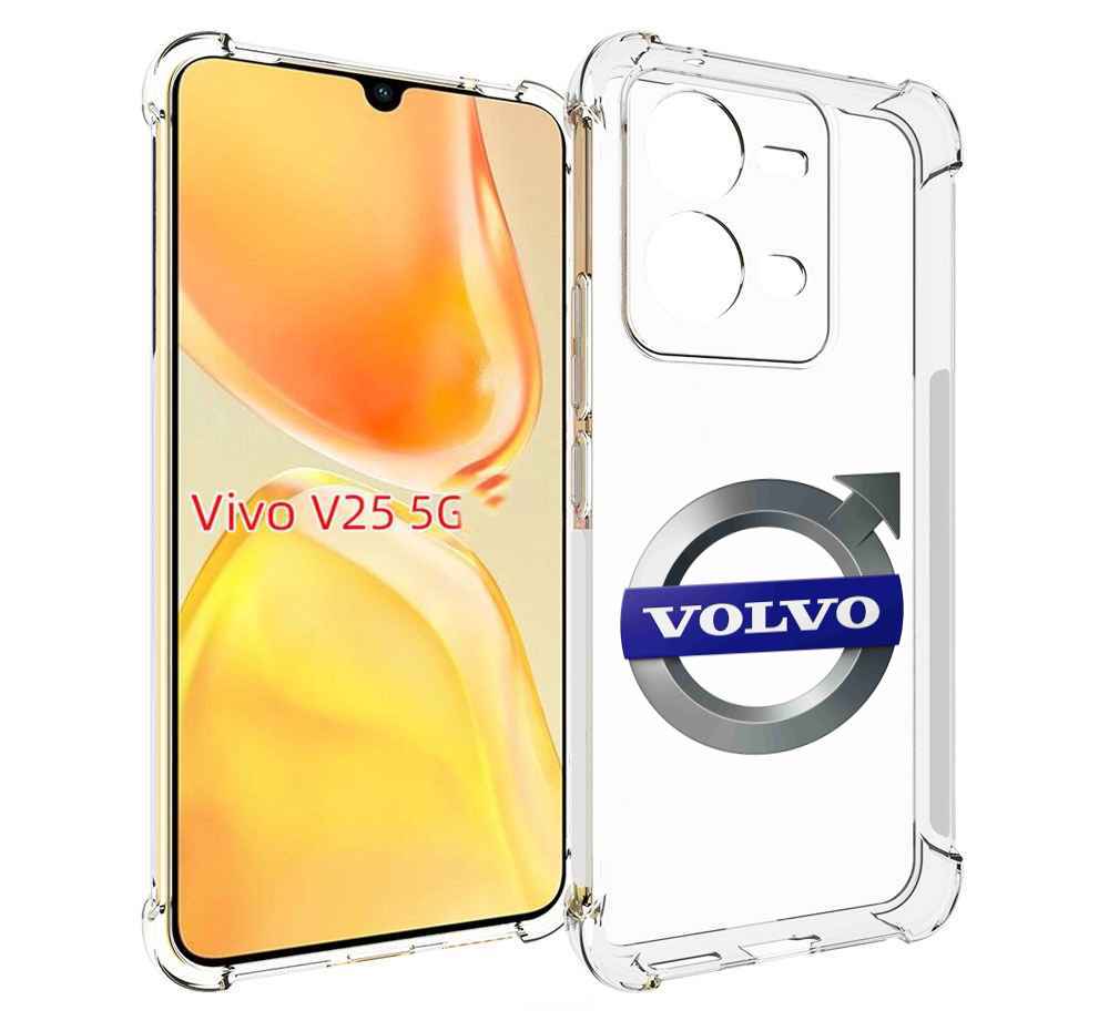

Чехол MyPads volvo мужской для Vivo V25 5G / V25e, Прозрачный, Tocco