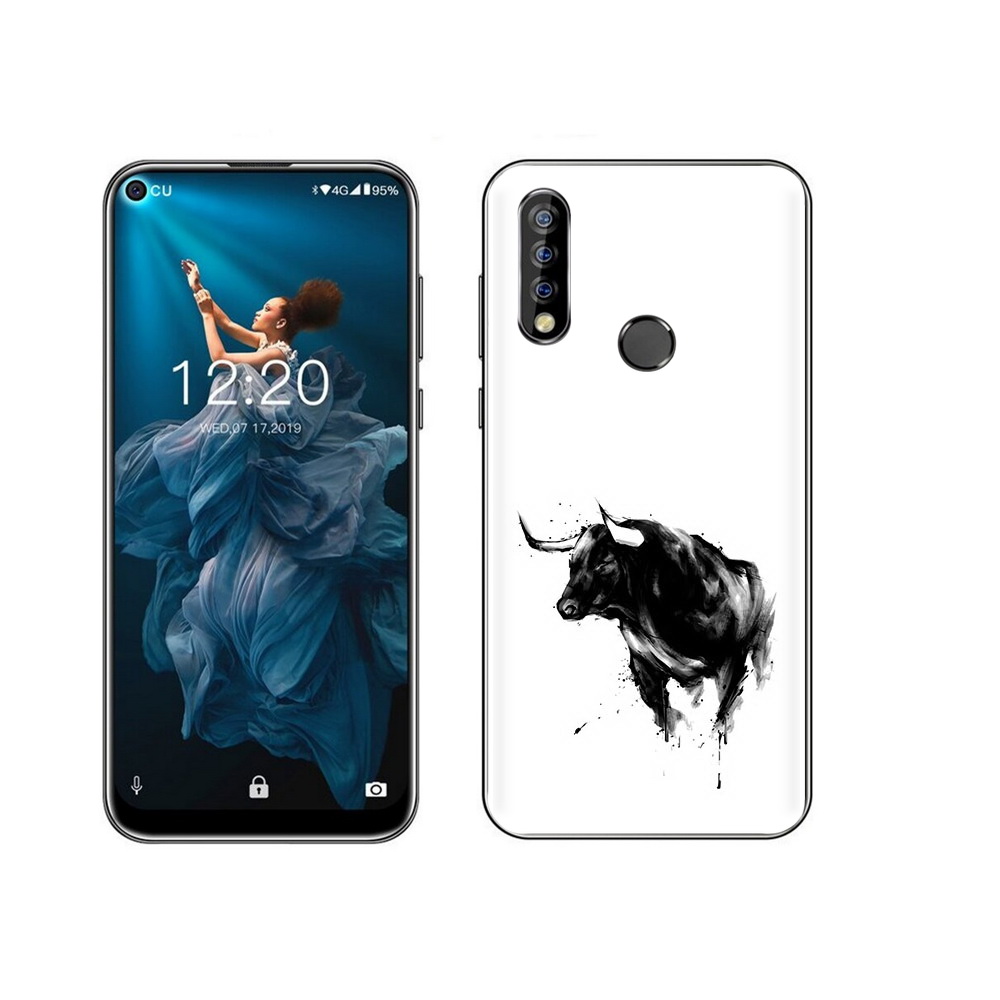 

Чехол MyPads Tocco для Oukitel C17 Pro бык, Прозрачный, Tocco