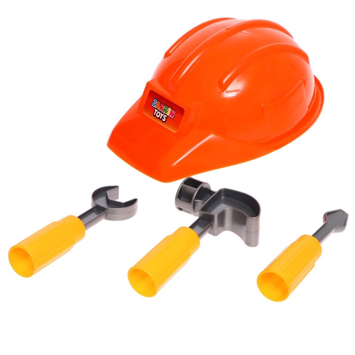 

Набор инструментов в каске, 4 предмета, МИКС