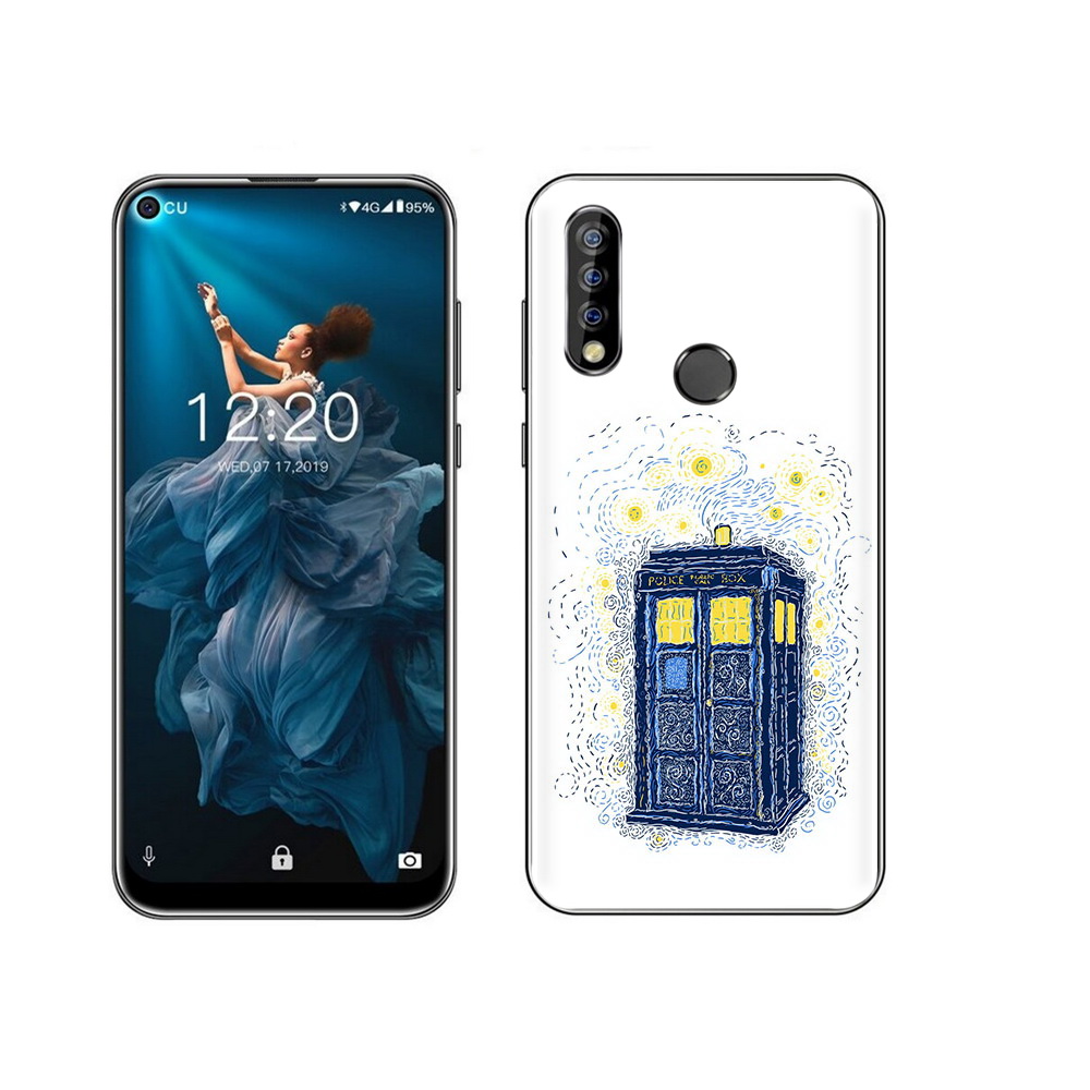 

Чехол MyPads Tocco для Oukitel C17 Pro будка рисунок, Прозрачный, Tocco