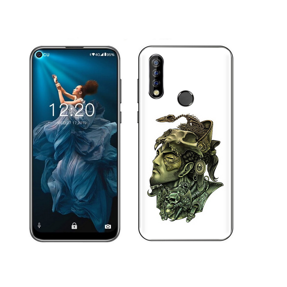 

Чехол MyPads Tocco для Oukitel C17 Pro бронзовый воин, Прозрачный, Tocco