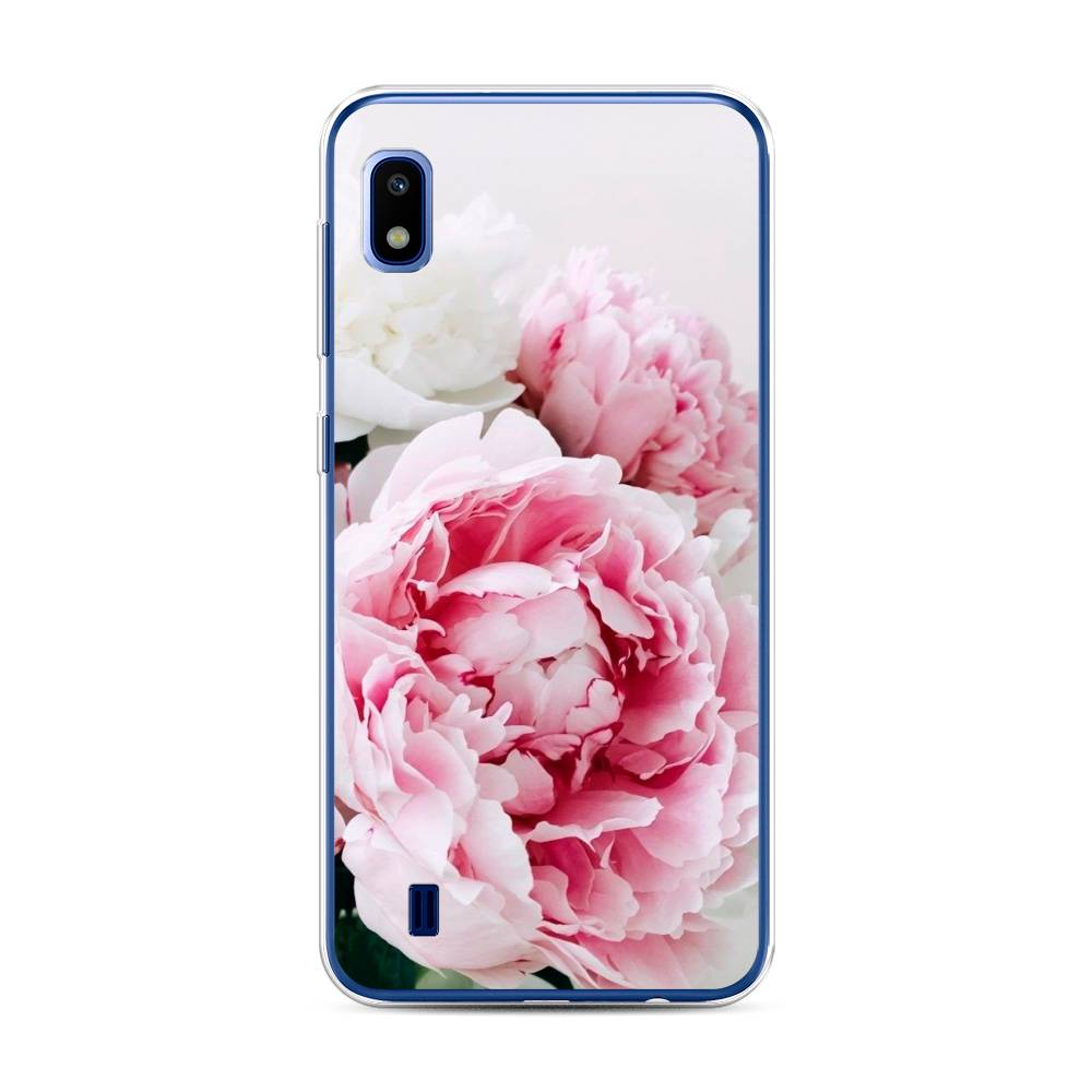 

Чехол для Samsung Galaxy A10 "Розовые и белые пионы", Розовый;белый, 27950-2