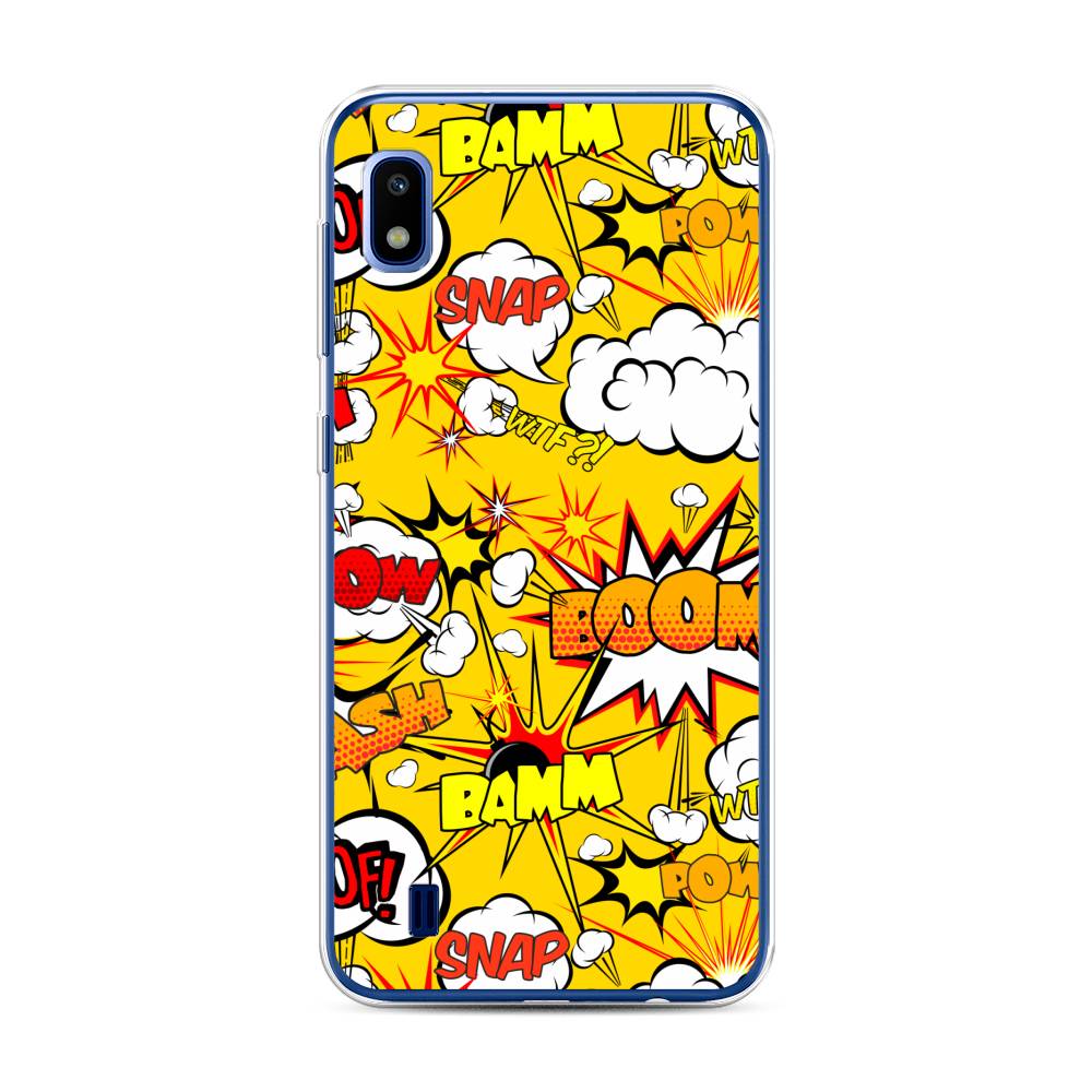 

Чехол для Samsung Galaxy A10 "Поп Арт эффекты", Желтый;белый;оранжевый, 27950-6