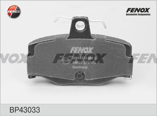 

Тормозные колодки FENOX задние дисковые для Nissan Primera 90-02/Almera N16 00-04 BP43033