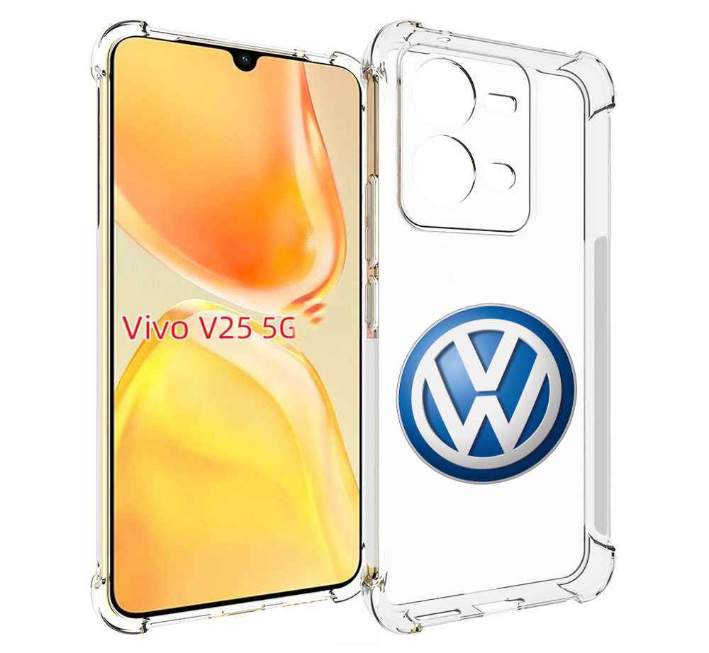 

Чехол MyPads volkswagen мужской для Vivo V25 5G / V25e, Прозрачный, Tocco