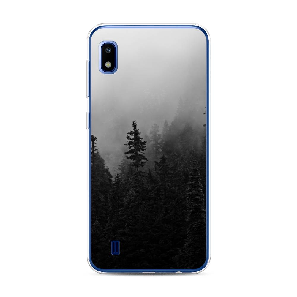 

Чехол для Samsung Galaxy A10 "Туманный лес", Серый;черный, 27950-2