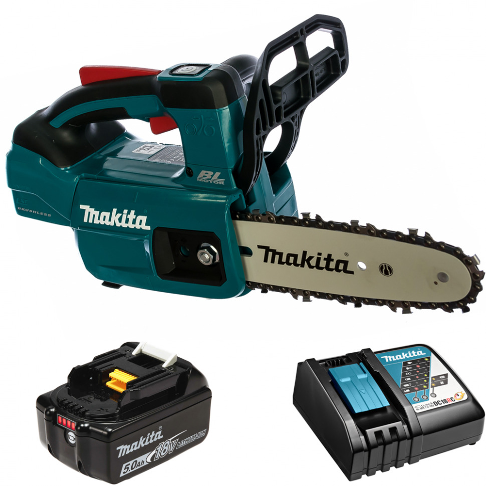 Пила цепная аккумуляторная 20см 18В Li-Ion 1х5Ач Makita DUC204RT 50086₽