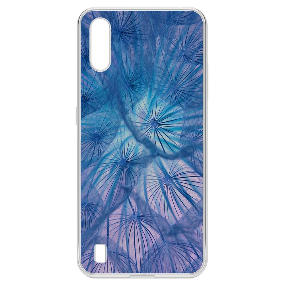 фото Чехол-накладка krutoff clear case синий одуванчик для samsung galaxy a01/m01 (a015/m015)