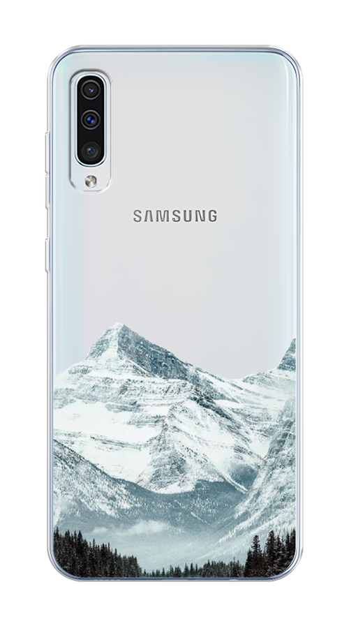 

Чехол на Samsung Galaxy A50/A30S "Горы арт 1", Белый;зеленый, 27750-2