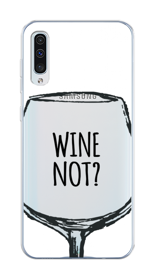 

Чехол на Samsung Galaxy A50/A30S "Wine not white", Белый, 27750-6