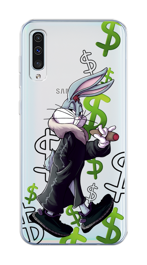 

Чехол на Samsung Galaxy A50/A30S "Rich Bugs Bunny", Зеленый;черный;голубой, 27750-6