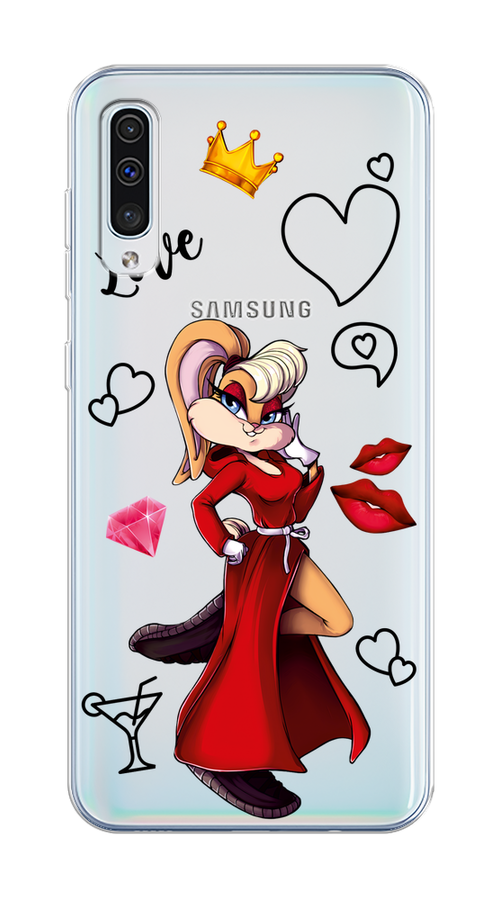 

Чехол на Samsung Galaxy A50/A30S "Rich Lola Bunny", Красный;бежевый;оранжевый, 27750-6