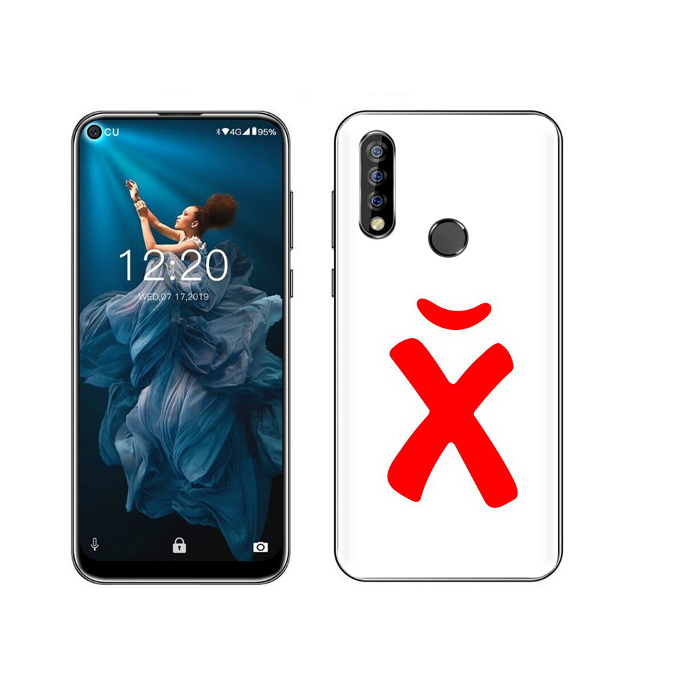 

Чехол MyPads Tocco для Oukitel C17 Pro абстракция буква х, Прозрачный, Tocco