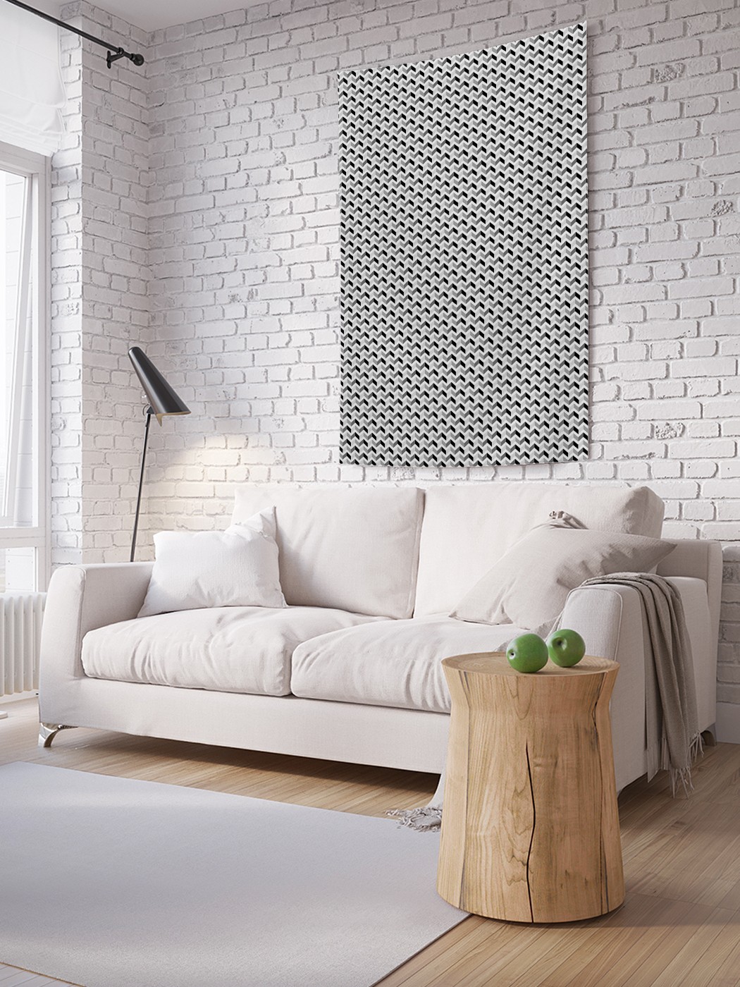 

Вертикальное фотопанно на стену JoyArty Зигзаги 3Д 150x200 см, Зигзаги 3Д