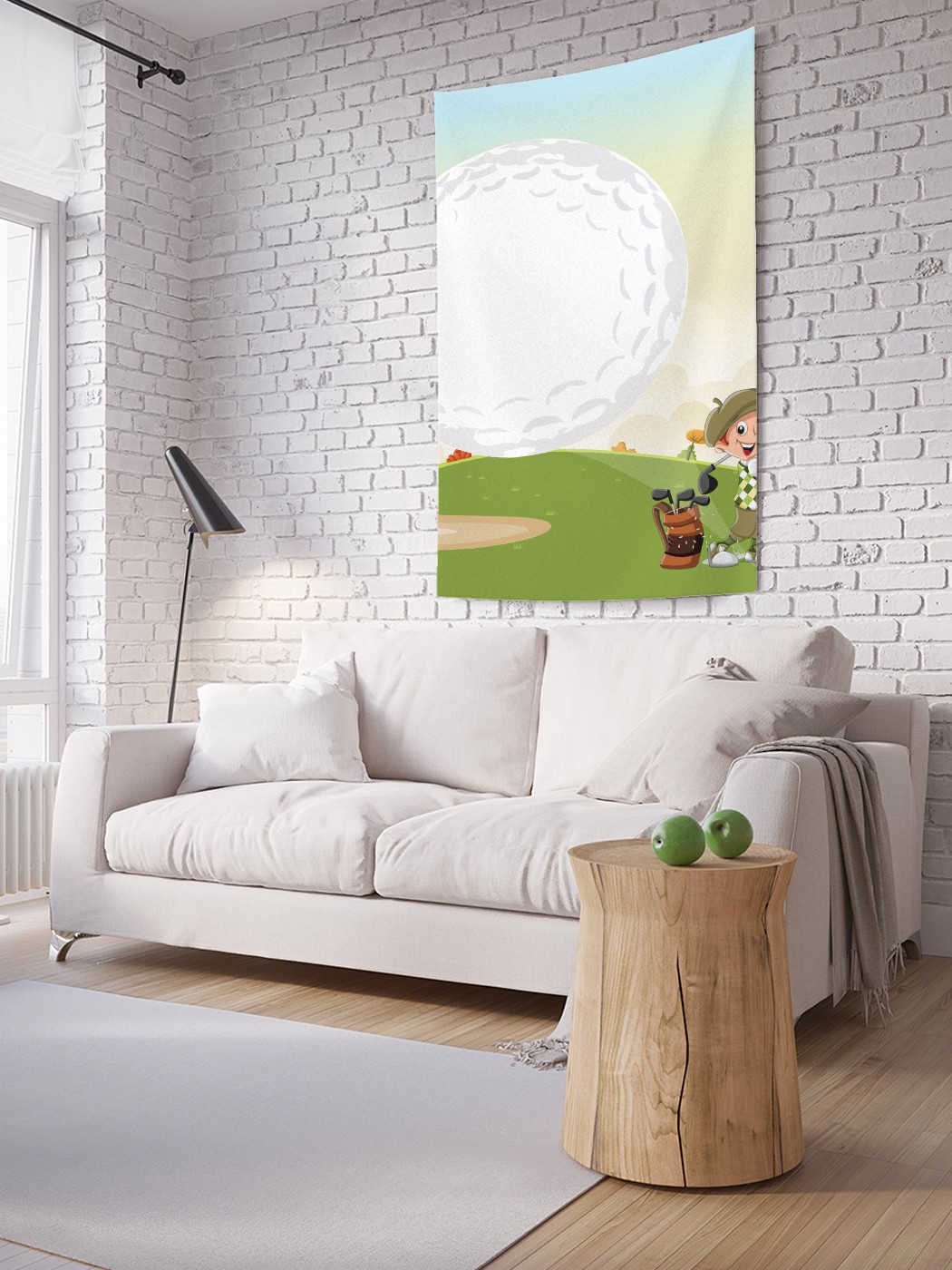 

Вертикальное фотопанно на стену JoyArty Веселый гольфист 150x200 см, Веселый гольфист
