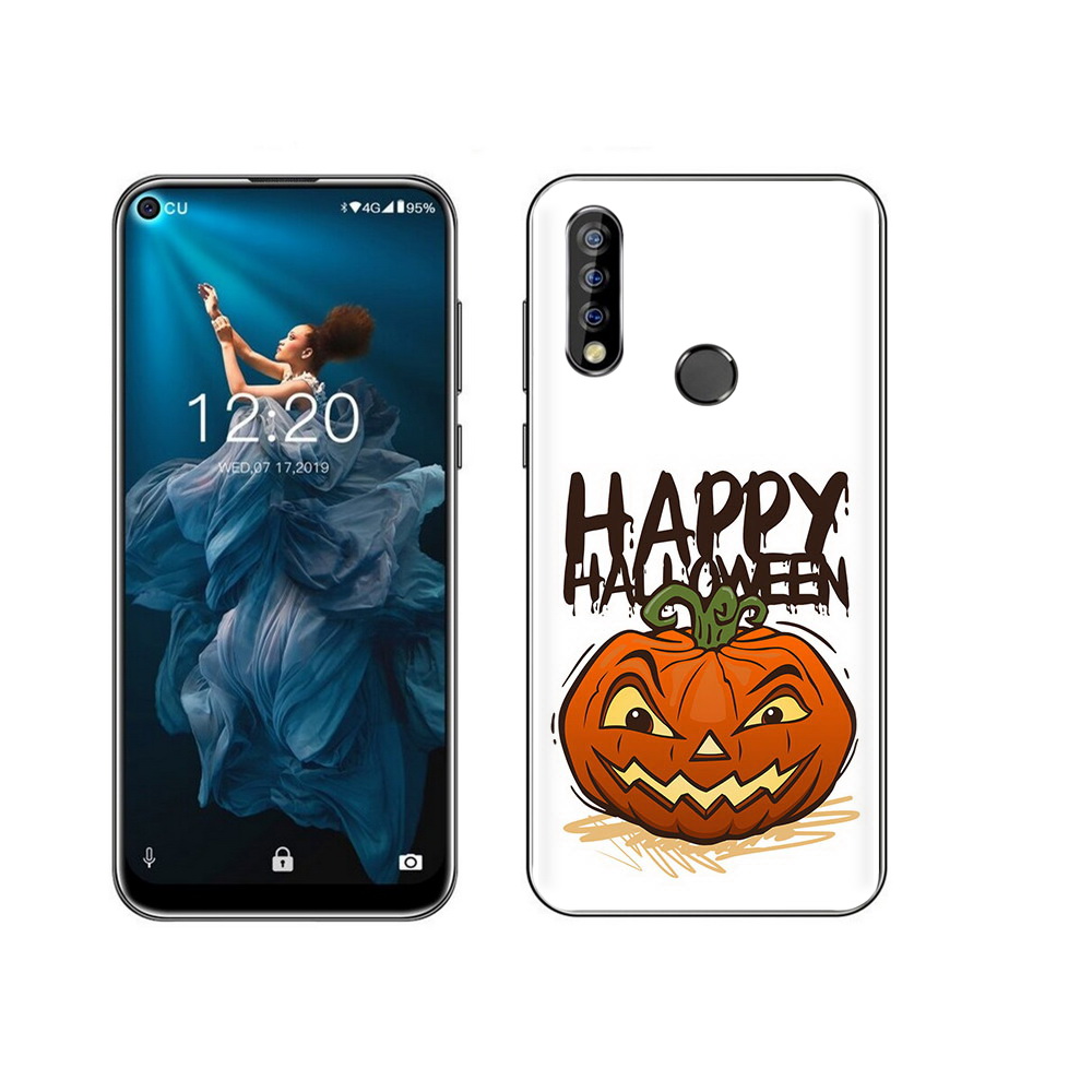 

Чехол MyPads Tocco для Oukitel C17 Pro Хэллоуин счастливый, Прозрачный, Tocco