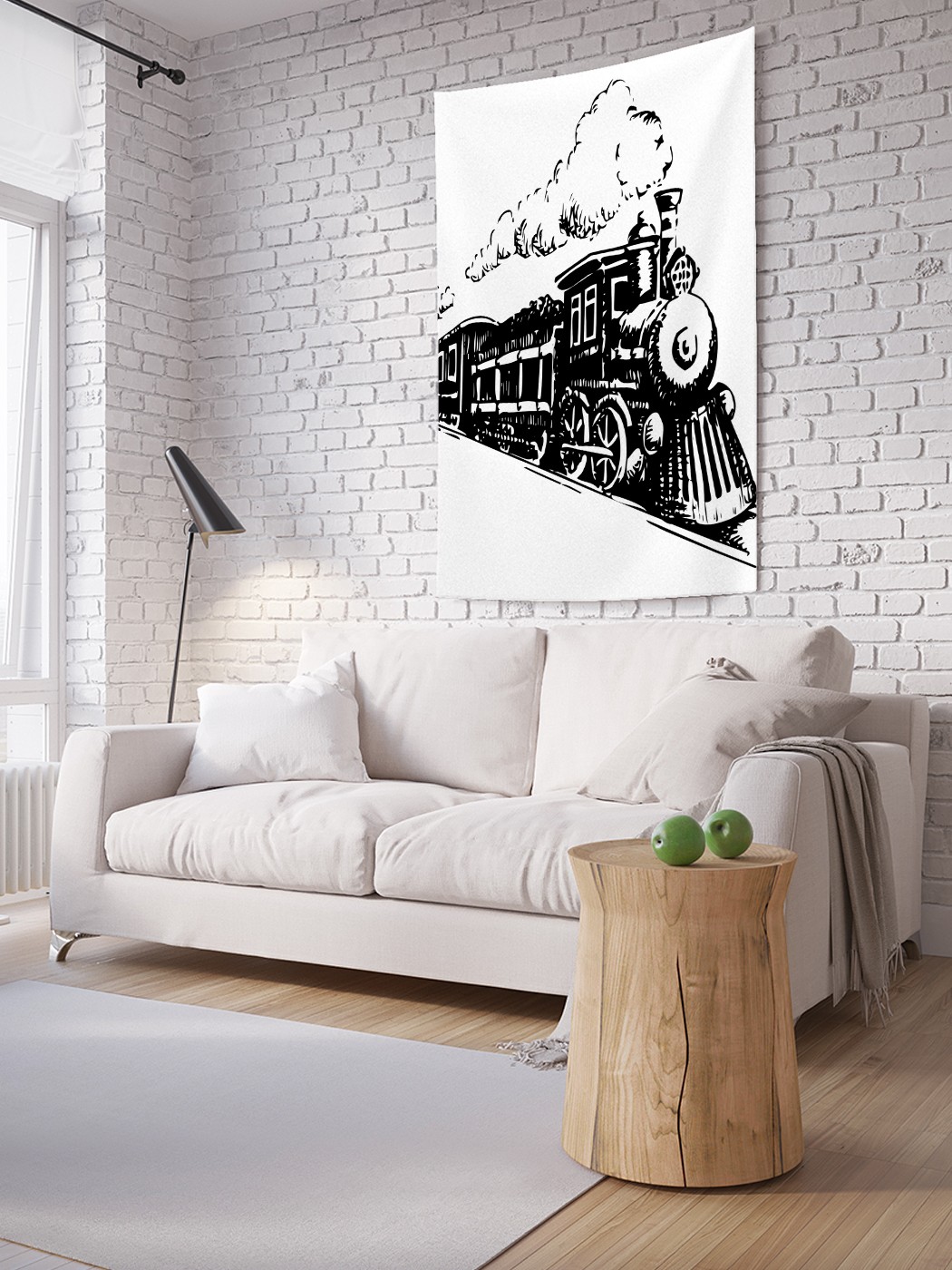 

Вертикальное фотопанно на стену JoyArty Паровоз ретро 150x200 см, Паровоз ретро
