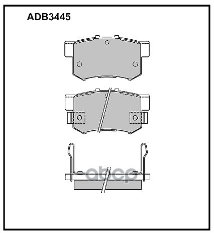 

Колодки Тормозные ALLIED NIPPON adb3445hd