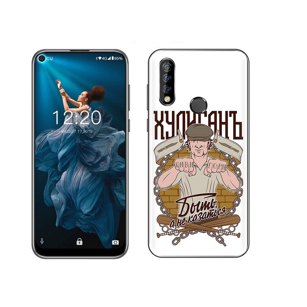 

Чехол MyPads Tocco для Oukitel C17 Pro Хулиган, Прозрачный, Tocco