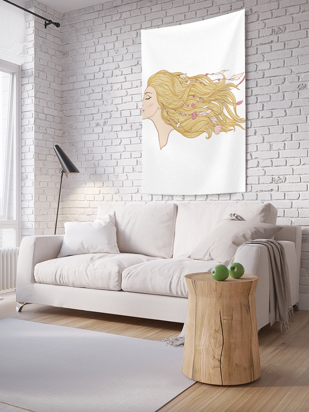 

Вертикальное фотопанно на стену JoyArty Девушка бохо 150x200 см, Девушка бохо
