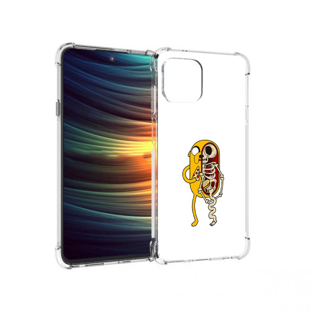 

Чехол MyPads Tocco для Motorola 20 Lite Джейк скелет (PT227073.348.64), Прозрачный, Tocco