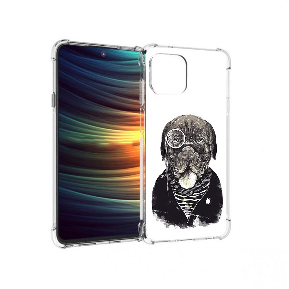 

Чехол MyPads Tocco для Motorola 20 Lite солидный песик (PT227073.348.615), Прозрачный, Tocco