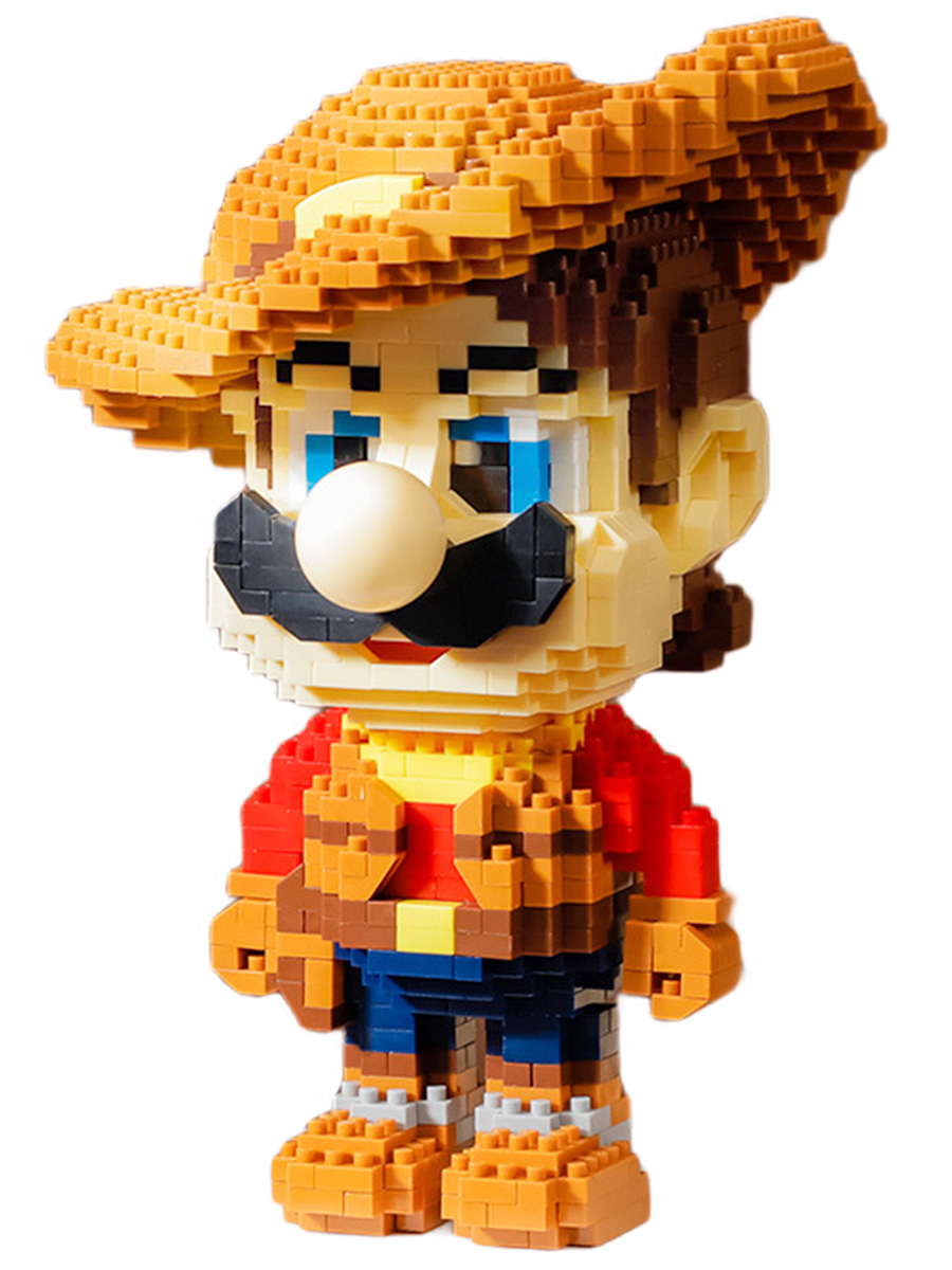 3D конструктор StarFriend ковбой Марио Mario (950 деталей, 16 см)
