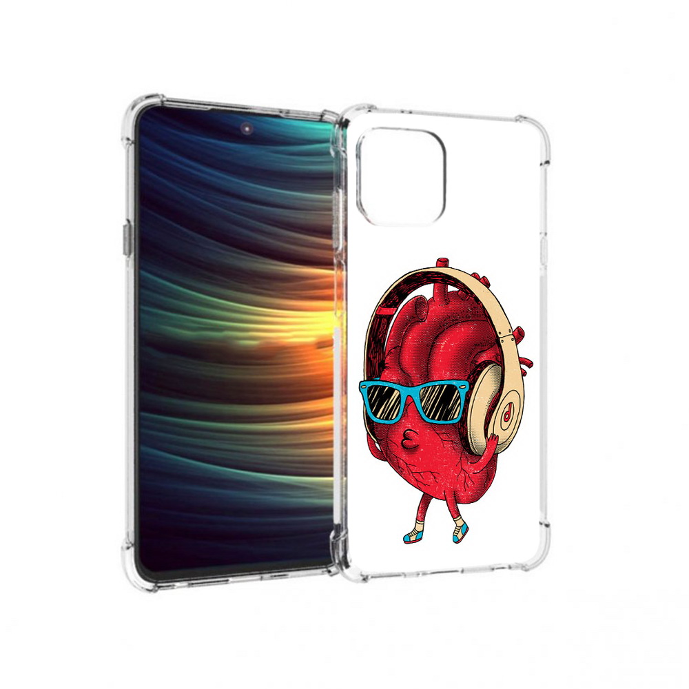 

Чехол MyPads Tocco для Motorola 20 Lite слушай сердце (PT227073.348.609), Прозрачный, Tocco