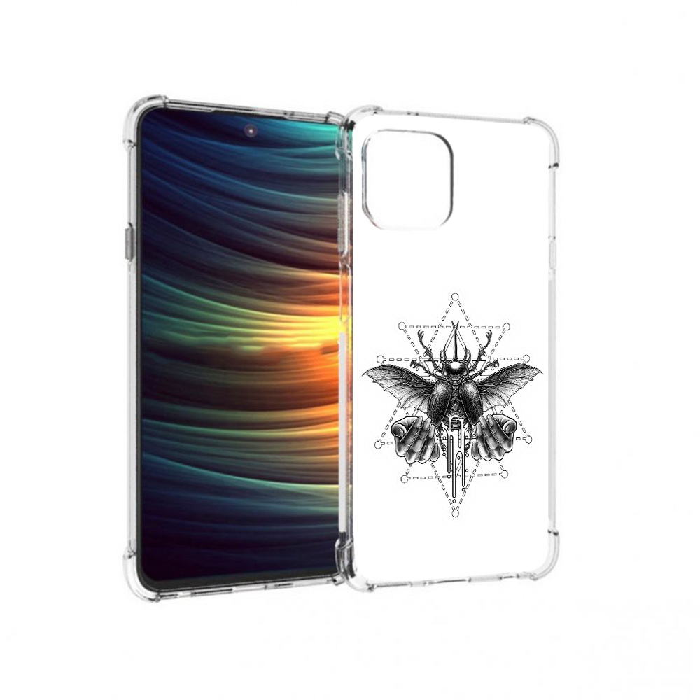 

Чехол MyPads Tocco для Motorola 20 Lite скарабей (PT227073.348.601), Прозрачный, Tocco